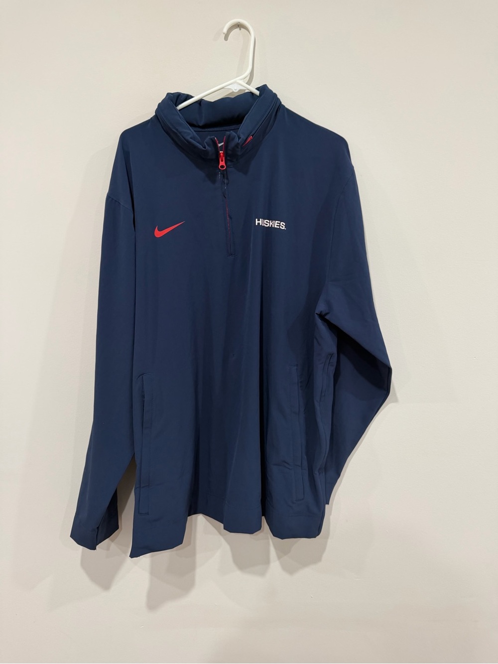 Nike Windbreaker Jacket with hidden hood, Size XL